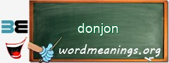 WordMeaning blackboard for donjon